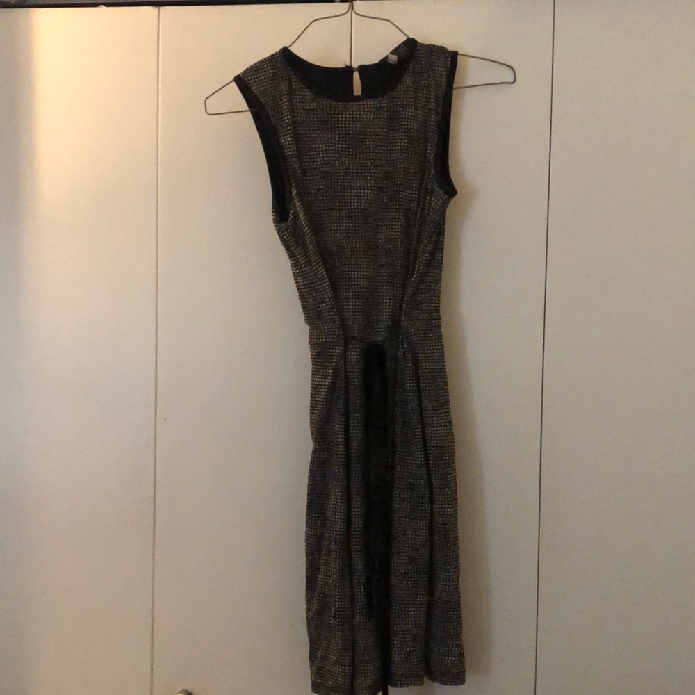 Black and white womens dress